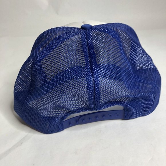 Vintage 90s Delo Mesh Trucker Hat Snapback Hat Baseball Cap - Picture 3 of 8